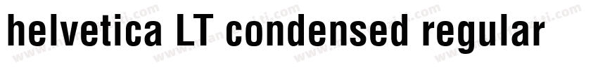 helvetica LT condensed regular字体转换